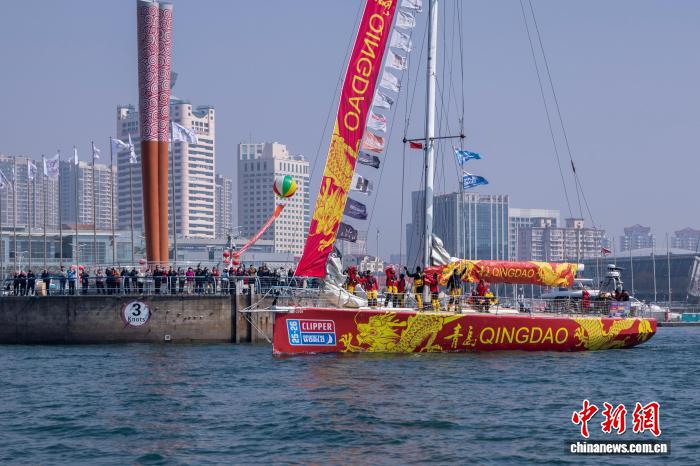 克利伯环球帆船赛第六赛段从青岛启航 驶向韩国